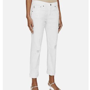 PRICE DROP!! AG Ex-boyfriend Distressed White Jeans Sz 26